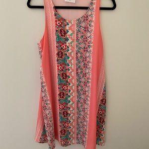 Coral Everly Printed Dress